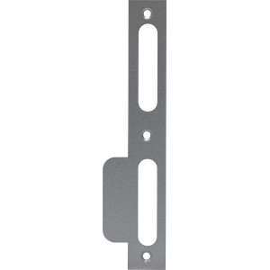 Abus Schließblech 170 DIN L, silberfarben, für Wohnungsabschlusstüren.