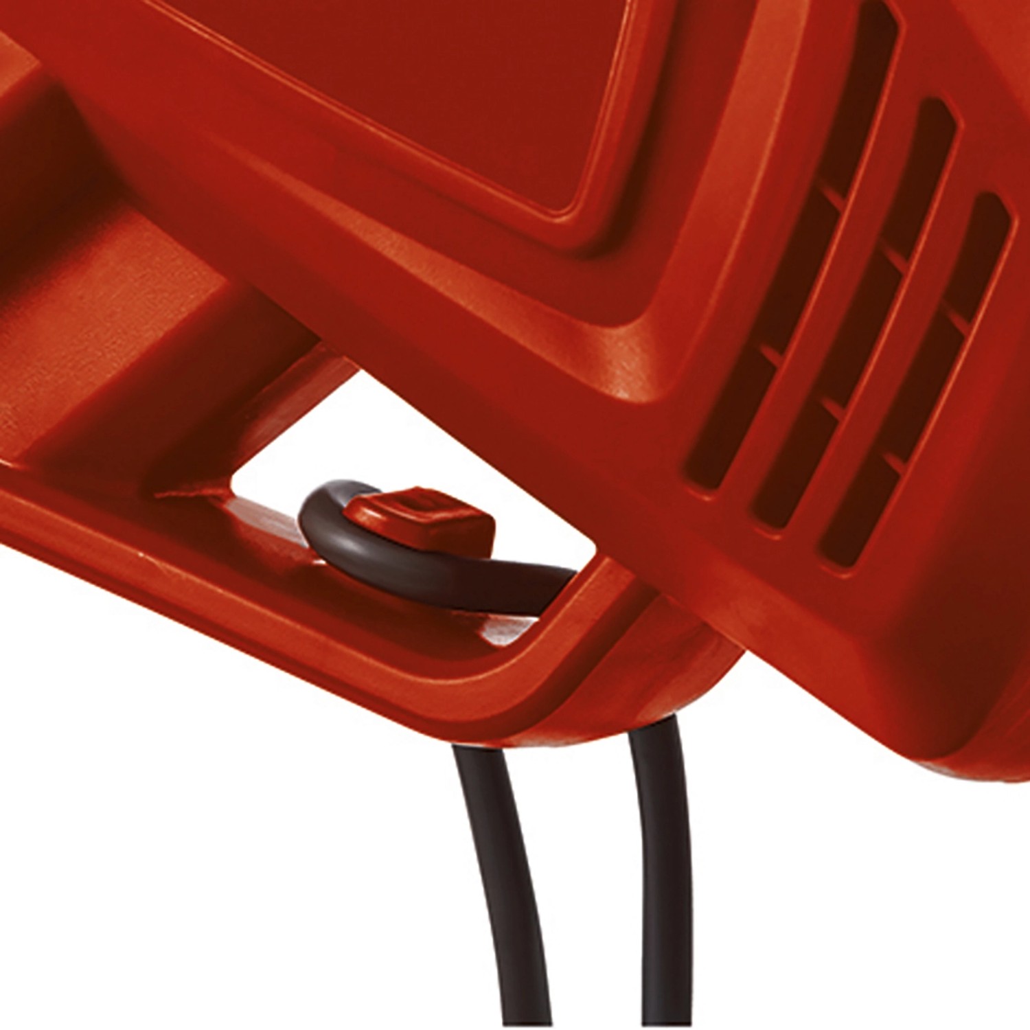 Detailaufnahme: Roter Einhell GC-EL 3024 E Elektro-Laubsauger/-bläser mit Kabel.