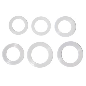 Kirchhoff Mischdüsen Dichtungsset, 6 Silikondichtungen für M22IG, M24AG, M28AG Anschlüsse.