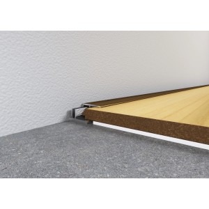 Messingfarbenes Abschlussprofil (900 mm) für Laminat/Parkett, inkl. Schrauben und Dübel.