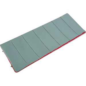 CAMPSITE Schlafsack, 190x72cm, für 10-20°C. Camping Schlafsack in Grau mit rotem Rand.