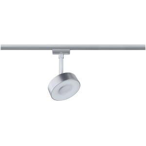 Paulmann Urail LED Schienenspot Circle, chrom matt, an Schiene. Modernes Design für Schienensysteme.