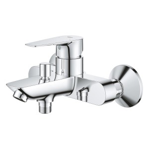 Grohe QuickFix Wannenarmatur Start Edge zur Wandmontage, Chrom.