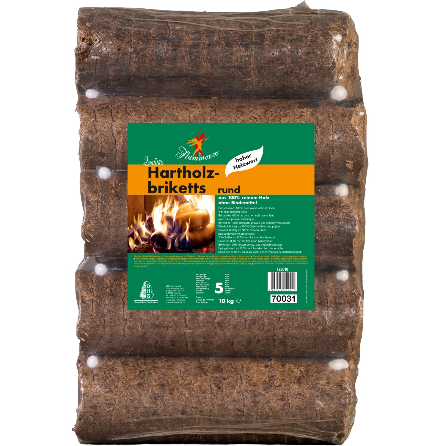 Holzbriketts aus Hartholz rund 10 kg kaufen bei OBI