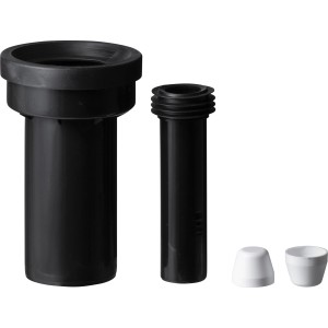 KÖRO Wand-WC Anschlussgarnitur, 4-teilig, Ø 90 mm x 220 mm, aus Kunststoff.