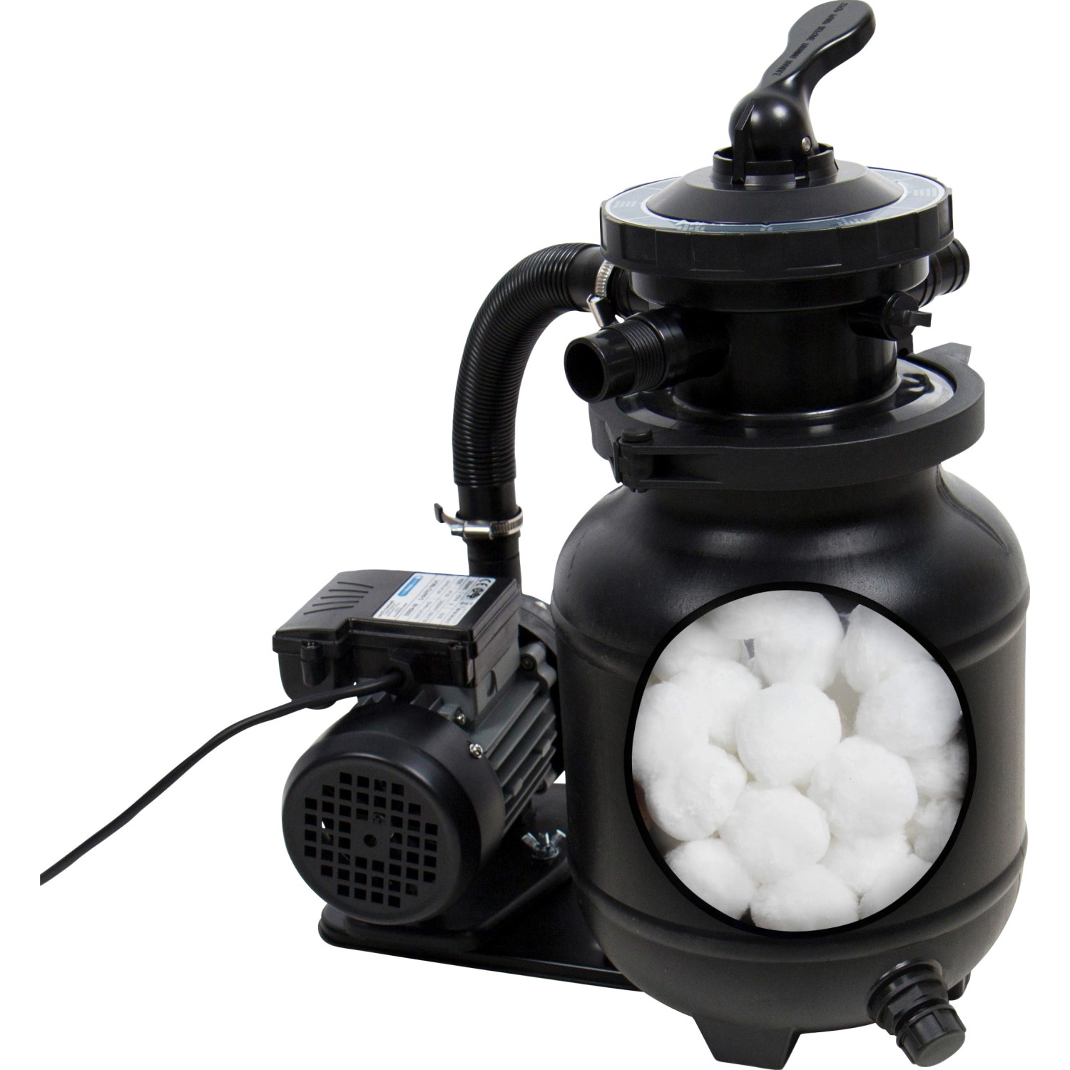 Steinbach Speed Clean Active Balls+ Filteranlage für Pools bis 19.000 l, mit Pumpe und Filterbällen.