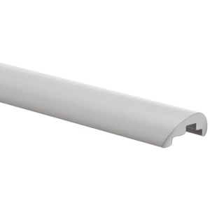 Weiße Schulte Wasserleiste mit Endkappen für Duschkabinen MasterClass, Garant und Sunny.