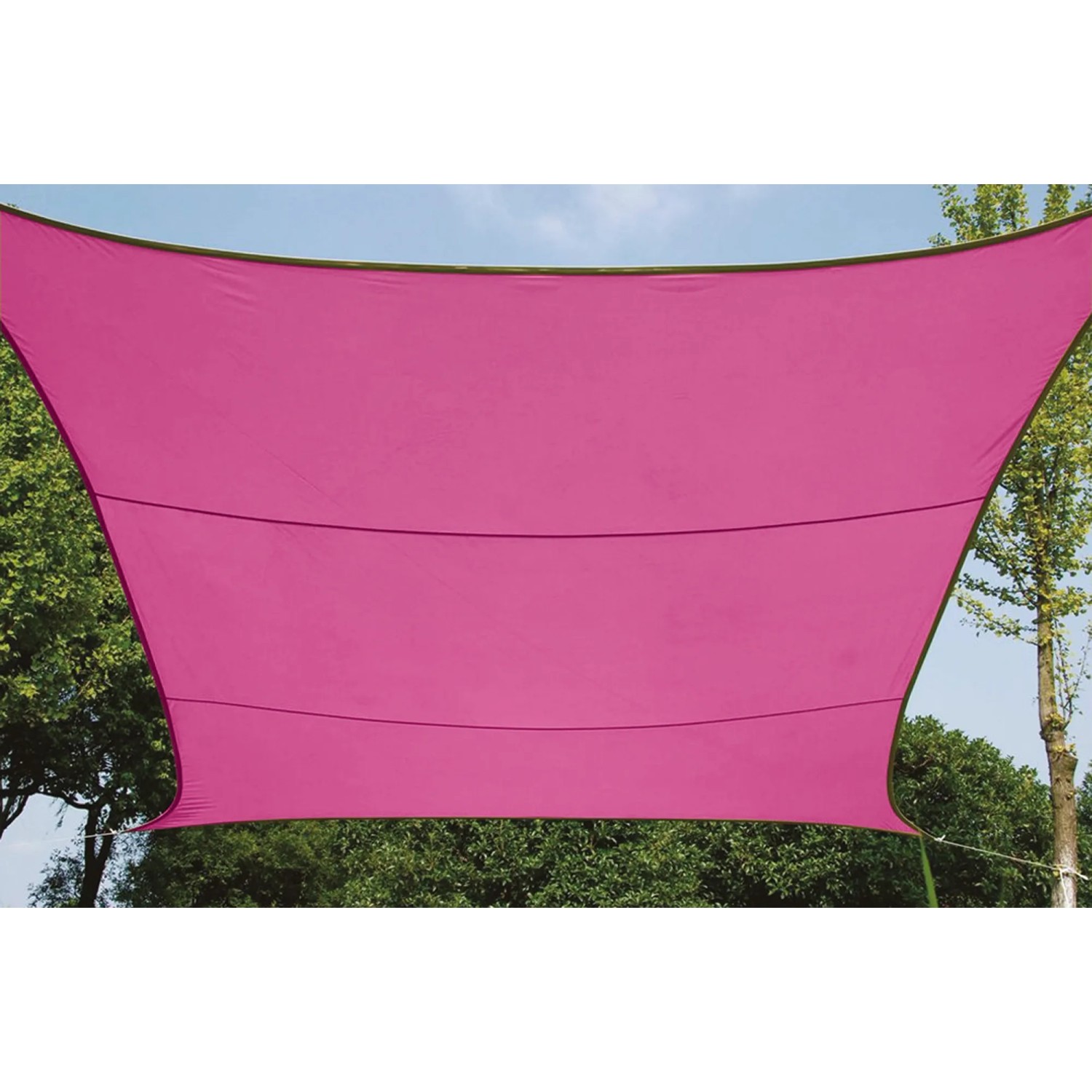 Perel Sonnensegel rechteckig 2 x 3 m Fuchsia kaufen bei OBI