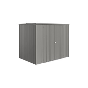Biohort Geräteschrank 230 Large in Quarzgrau-Metallic. Robuster Metallschrank für Garten und Terrasse.