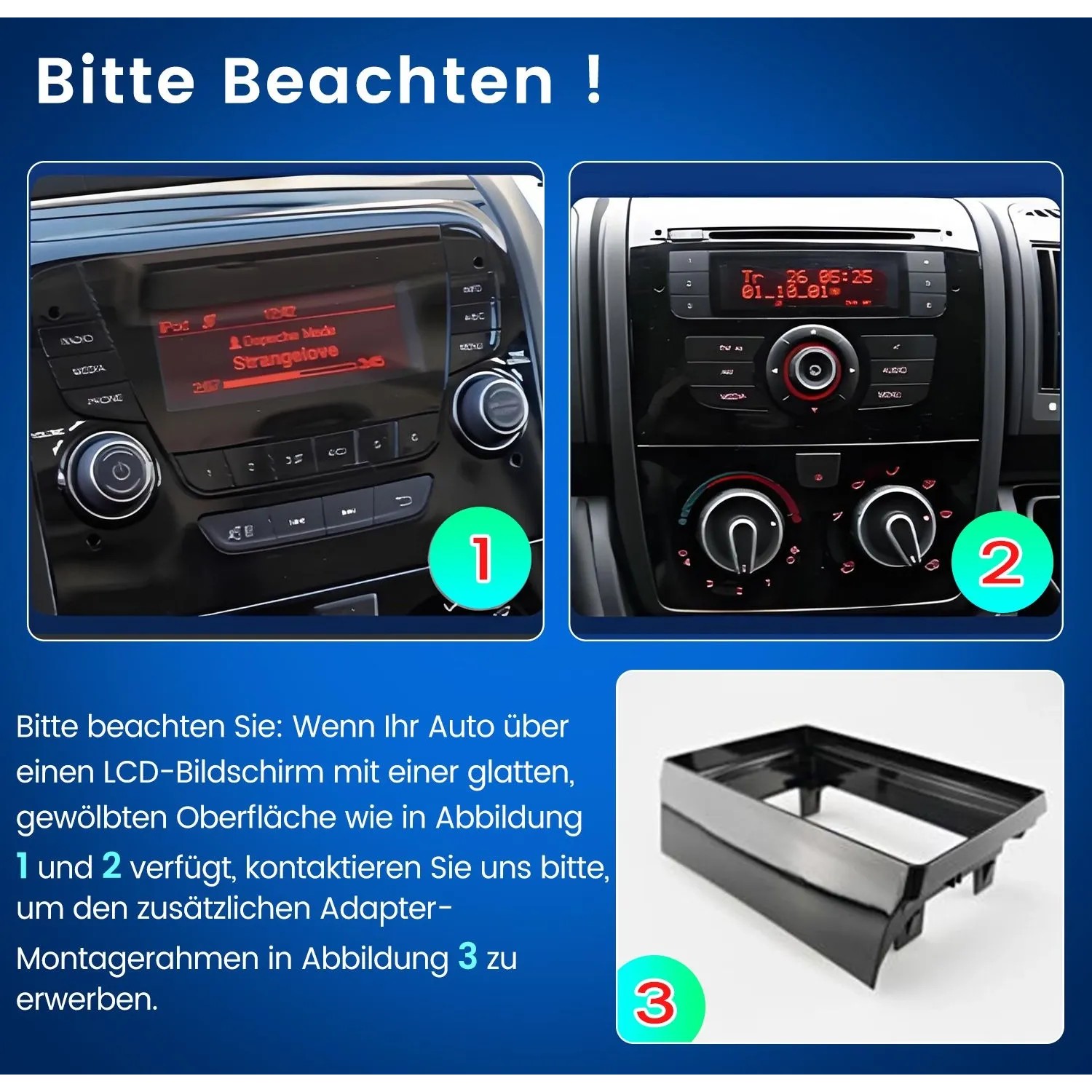 Junsun Autoradio Für Citroen Jumper Peugeot Boxer 2007-2023 Fiat Ducato 2006-2023 Linux Mit Drehknopf_3