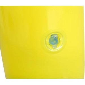 Detailaufnahme: Gelbes Element des Bestway Volleyball-Sets mit Ventil.