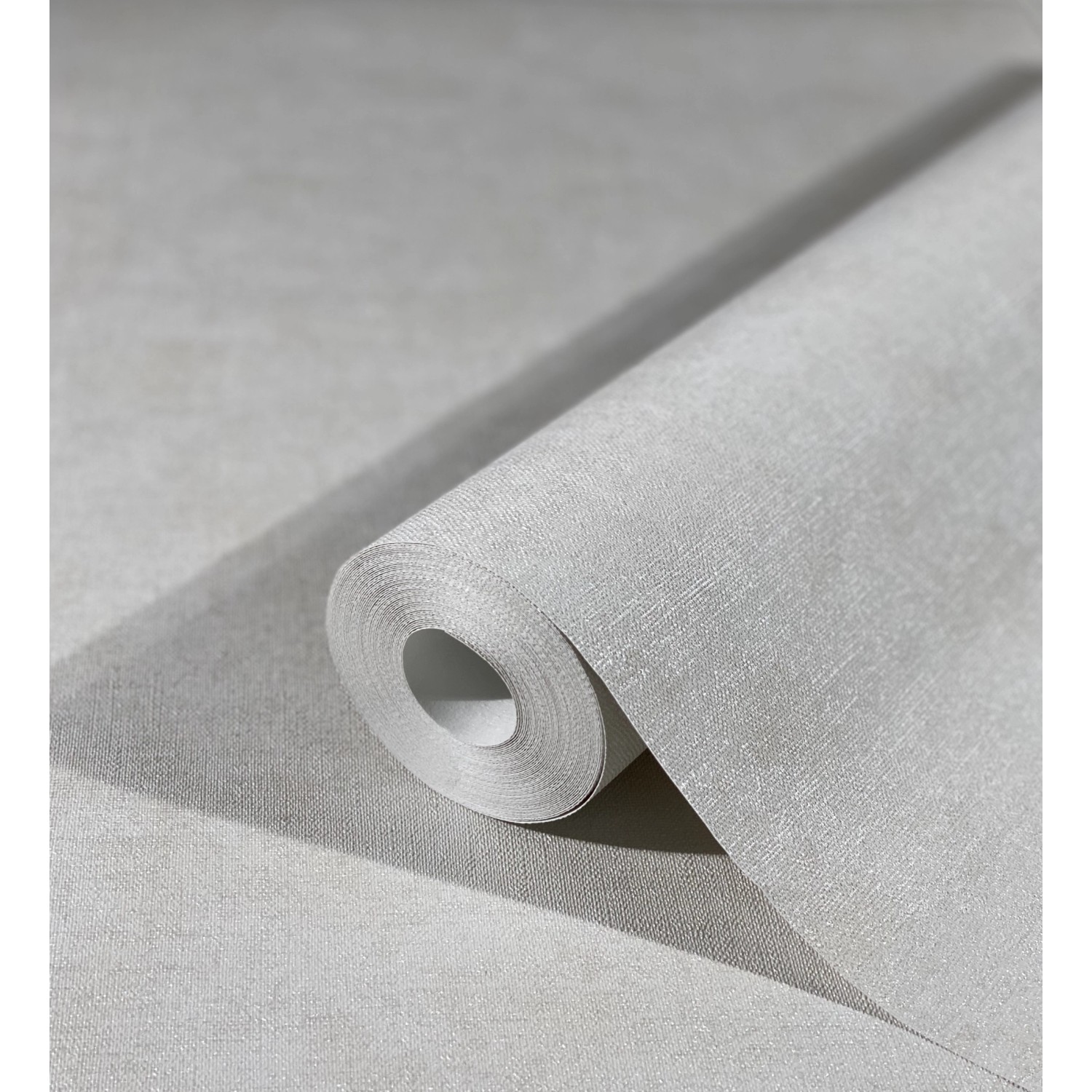 Rolle Marburg Vliestapete Shades Uni Weiß, Dekorative Tapete mit leichter Struktur.