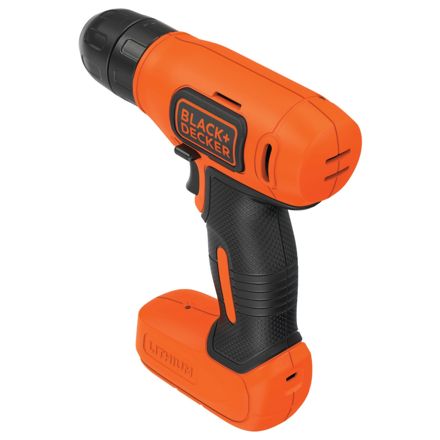 Black+Decker Akku-Bohrschrauber BDCD8 Solo, orange/schwarz. Kompakter Akkuschrauber für Schraub- und Bohrarbeiten.