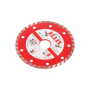 Diamant-Trennscheibe Turbo, 115 mm, für Winkelschleifer, zum Trennen von Stein und Beton.