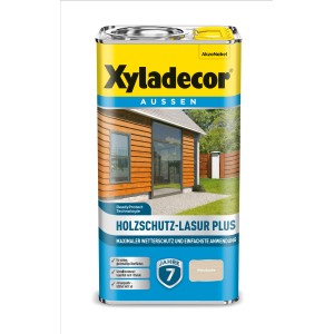 Xyladecor Holzschutz-Lasur Plus Weissbuche, 4 l Dose für den Aussenbereich.