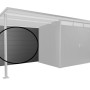 Biohort Rückwand für Seitendach zu AvantGarde Gr. L Dunkelgrau-Metallic_5