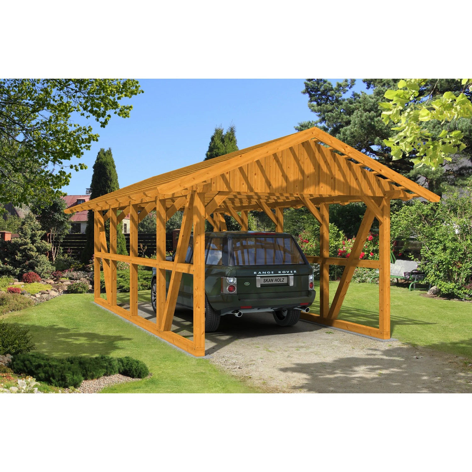 Spannende Skan Holz Carport Bilder