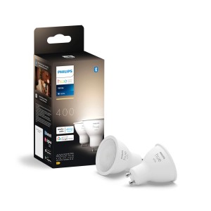 Philips Hue GU10 LED Spot, 4,2W, 400lm, Doppelpack. Smarte Leuchtmittel für Ihr Zuhause.