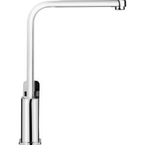 Chromfarbene baliv Küchenarmatur KI-1080, Einhebelmischer mit schwenkbarem Auslauf.