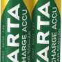 Zwei Varta Recharge Akkus Solar Micro (AAA) 550 mAh für Solarleuchten.