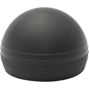 Schwarzer Wagner Boden-Türstopper aus Thermoplast für Wandmontage.