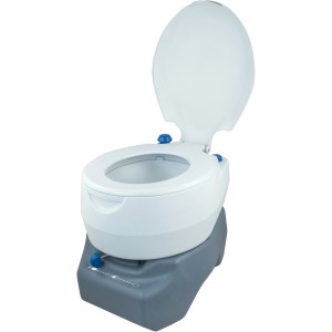 Mobile Campingtoilette, 20 l, antimikrobiell, mit Wasserspülung, ideal für unterwegs.