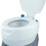 Mobile Campingtoilette, 20 l, antimikrobiell, mit Wasserspülung, ideal für unterwegs.
