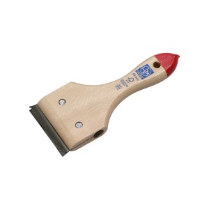 LUX Wand- und Bodenschaber, 80 mm, mit Buchenholzgriff und auswechselbarer Klinge.