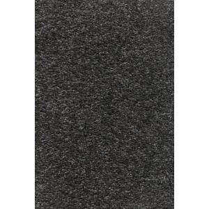 Dunkelgrauer Andiamo Teppichboden Nele als Meterware. Strapazierfähiger Velours-Teppich für Wohnzimmer, auch für Fußbodenheizung.