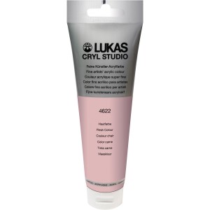 Tube Lukas Cryl Studio Premium Acrylfarbe, 125ml, Pfirsichrosa.