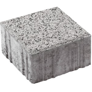 Grauer Premac Pflasterstein Intak, 16x16x8 cm, Betonpflaster für Terrasse und Garten.