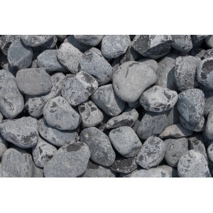 Marmor Zierkiesel Ebano-Schwarz, 40-60mm, ideal für Garten- und Landschaftsbau.