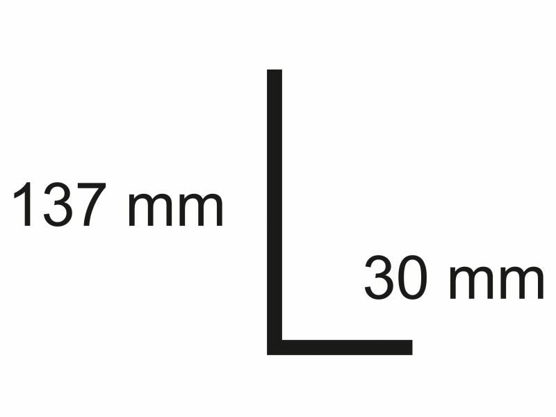 Alu-Winkelprofil 137/30 - 2 Meter Langes Haus & Garten Profil HG3
