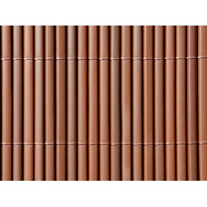 Braune Balkonverkleidung Comfort mit Struktur, 180x300cm, als Sichtschutz für Balkon und Terrasse.