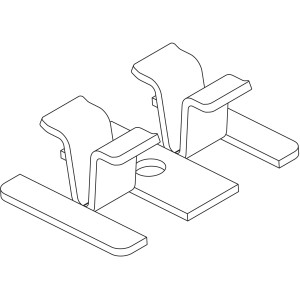 Osmo BPC Befestigungsclip Multi-Deck 25 mm 200er Pack