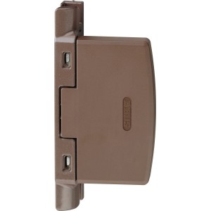 Braunes Abus Fensterschloss FAS97 zur Türsicherung und Fenstersicherung.