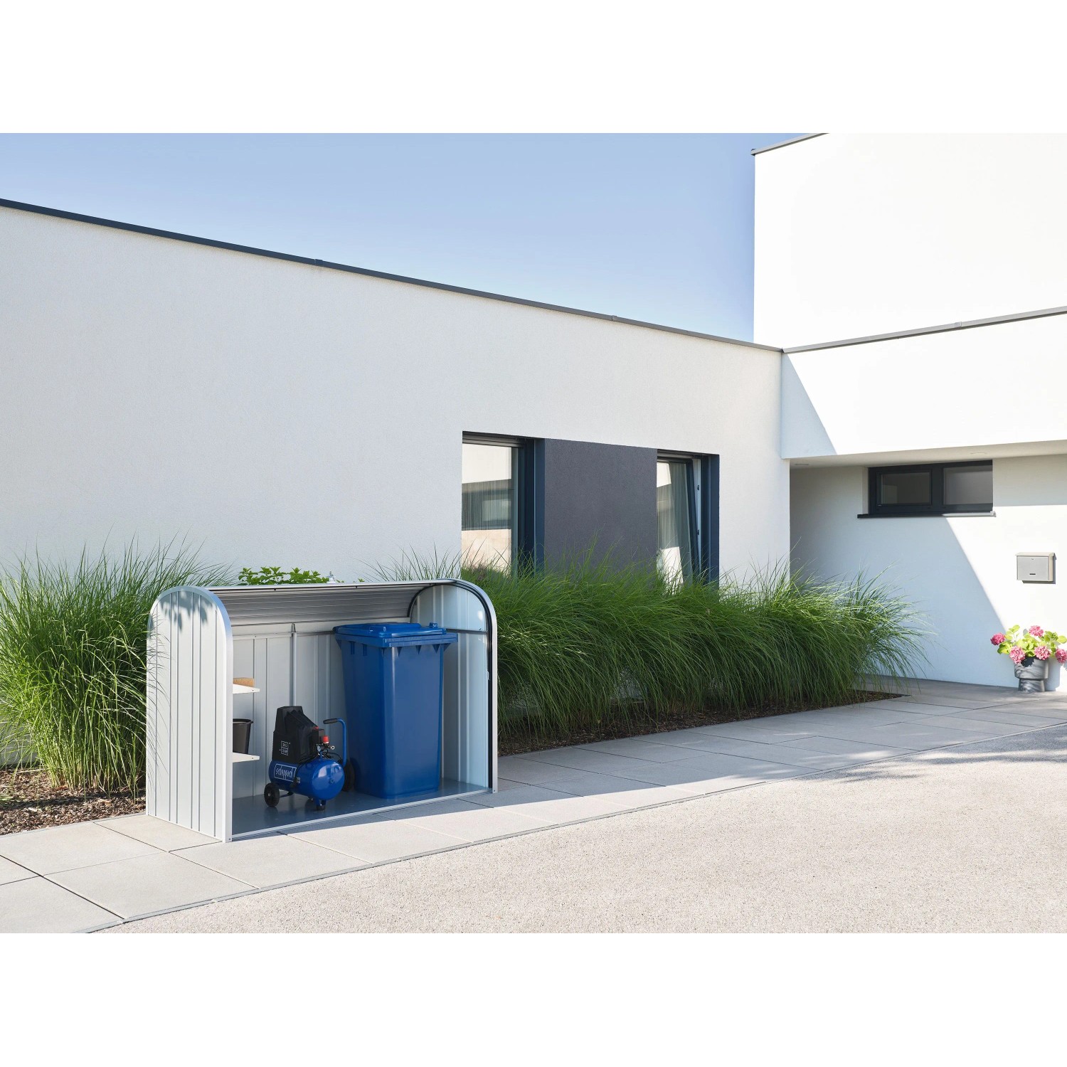 Biohort Garten-Aufbewahrungsbox StoreMax 190 Silber-Metallic kaufen bei OBI