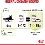 Fütterungsempfehlung Royal Canin Sensory Smell Nassfutter für Katzen, Dosierungshinweise.