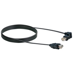Schwaiger Netzwerkkabel F/UTP 360° RJ45 CAT 6 Schwarz 5 m
