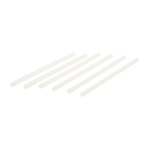 Transparente LUX Heißklebepatronen, Ø 11 mm, 20 Stück, für Heißklebepistolen.