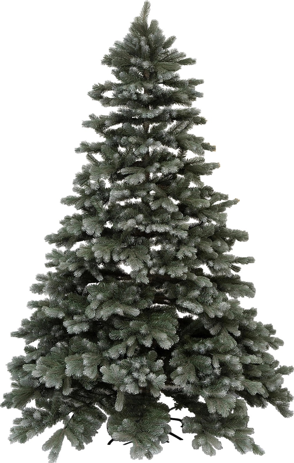 Takasho Künstlicher Weihnachtsbaum Blautanne Deluxe 121 cm gefrostet