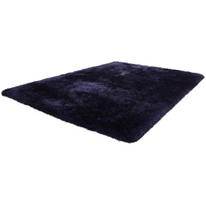 Blauer Kayoom Hochflorteppich Cosy 410, 80x150 cm. Weicher, handgemachter Teppich für Wohnräume.