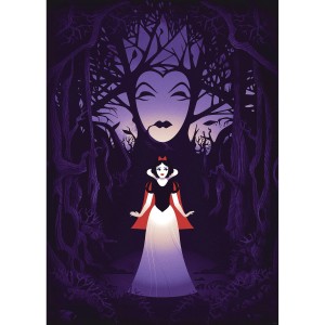 Komar Wandbild Disney Snow White Evil Queen 50 cm x 70 cm Lila