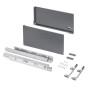 Emuca Aussenschublade Vertex 3D 60 kg Höhe 242 mm Tiefe 500 mm Stahl Anthrazitgrau