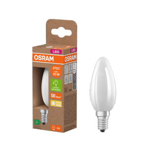 Osram LED-Leuchtmittel E14 Kerzenform B40 Warmweiß 2,2 W 470 lm 10,1 x 3,5 cm