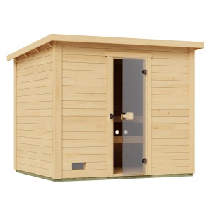 Weka Saunahaus Kaapi 4 Klassik-Ofen Natur