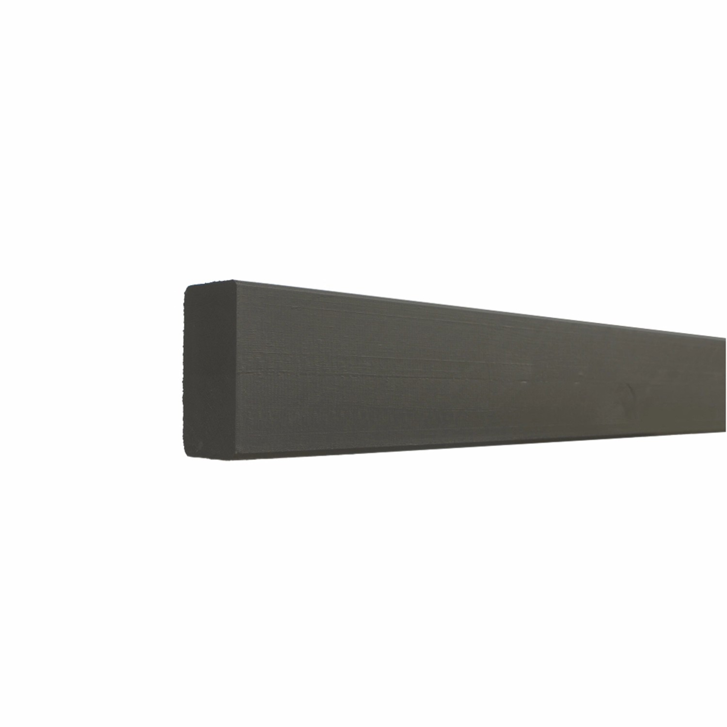 Umbragrauer Zaunpfosten aus Leimholz Kiefer, 4,5x9x238 cm, für Zaunbau & Sichtschutz.