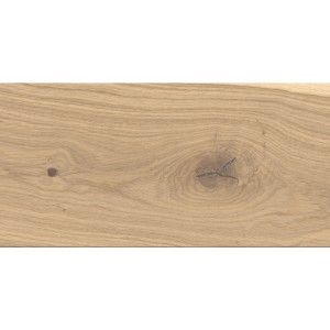 Helle Landhausdiele aus Eichenparkett mit strukturierter Oberfläche und Öl/Wachs-Finish.