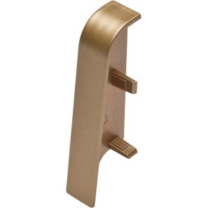 OBI Zwischenstück, Gold Matt, 2er-Pack für Sockelleisten, Zubehör für Laminat & Parkett.