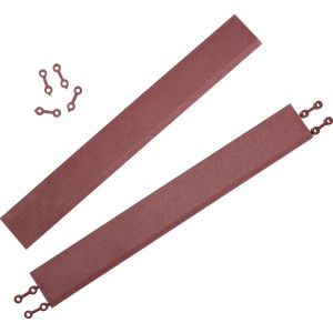 Andiamo Kantenleisten Terracotta, 2 Stück, für Terrassenplatten und Gehwegplatten.